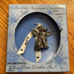 Gloria Duchin pewter Christmas ornament